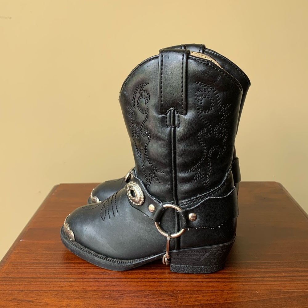 Girls Dingo Black Cowgirl Boots